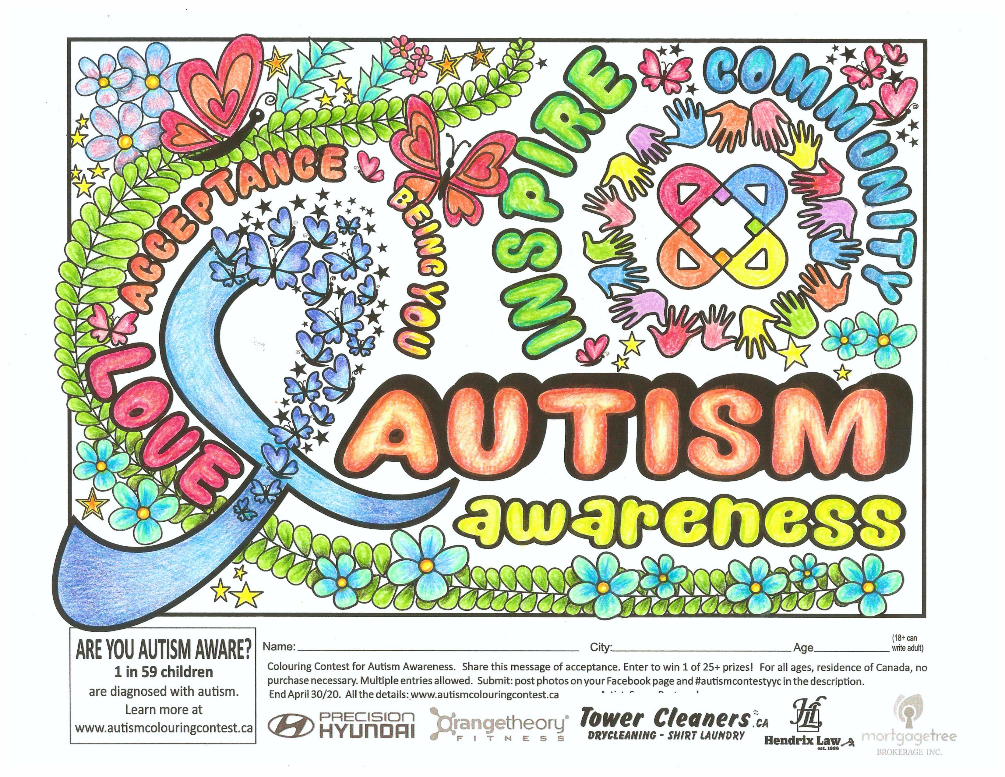 Welcome to the 2020 Autism Awareness Colouring Contest! - Mortgage Tree